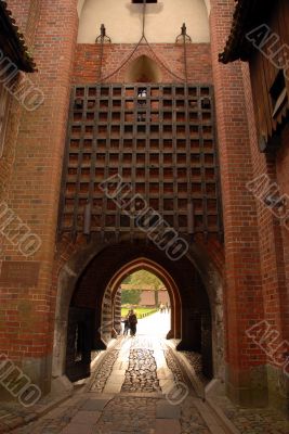 entrance gate of the castle