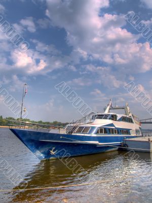 The Yacht at the mooring