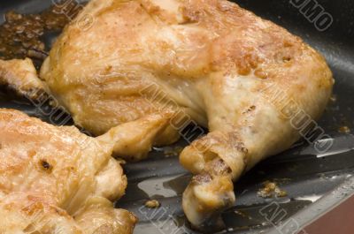 chicken grill close up