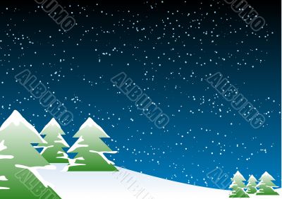 Christmas landscape