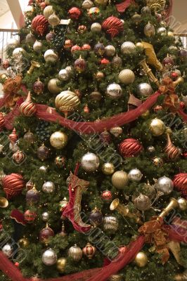 Christmas Tree with Ribbon