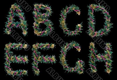 christmas alphabet - letters