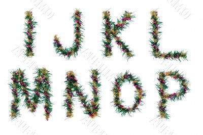 christmas alphabet - letters