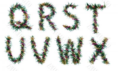 christmas alphabet - letters