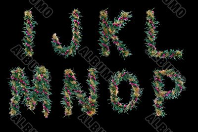 christmas alphabet - letters