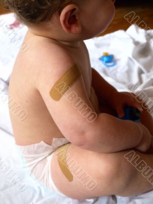 Baby With Bandages