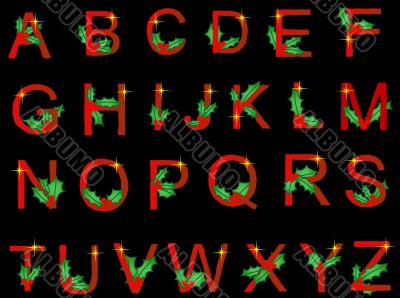 Holly alphabet