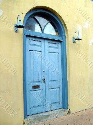 Blue door