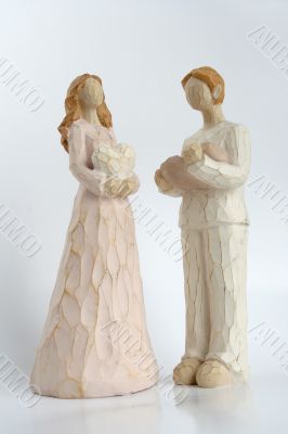 Figures of the man and women