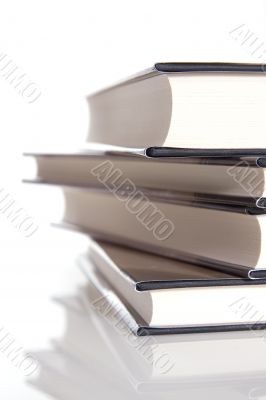 Stack of hardcover books