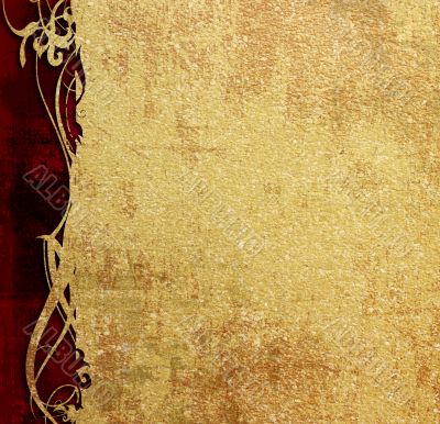 Detailed textured grunge background/frame