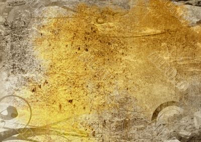 Detailed textured grunge background/frame