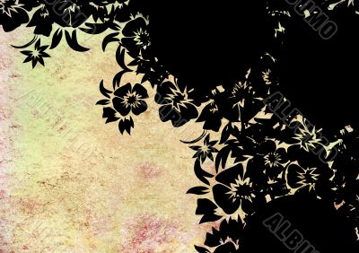 floral style backgrounds frame
