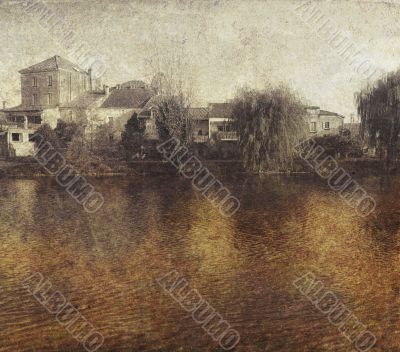 old-fashioned landscape