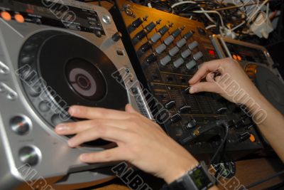 DJ in disco