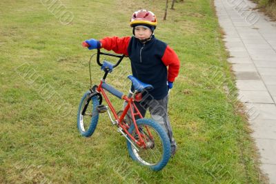 boy and bicycle