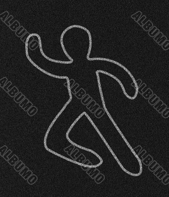 Chalk Outline of Person