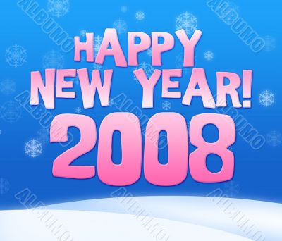 2008 year greeting card