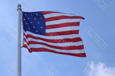 American flag, stars and stripes