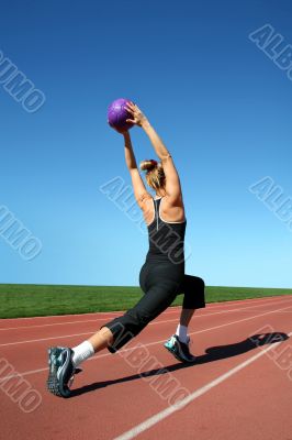 Exercising woman