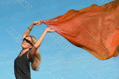 Girl with a scarf
