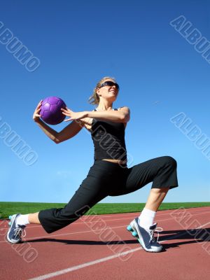 Exercising woman
