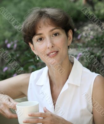 Smiling mature woman