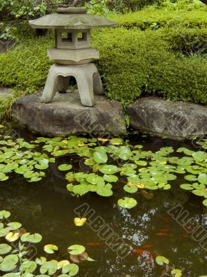 zen garden&pond