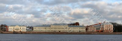 panoramic view of river Neva St.Petersburg Russia