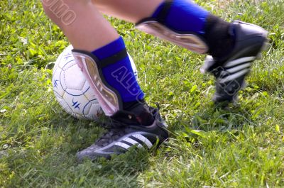 Kicking Soccer Ball
