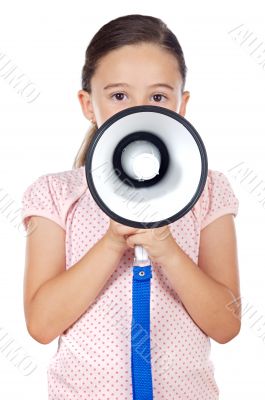girl with megaphone