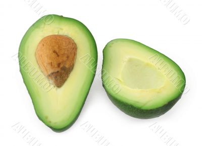 avocado cut in half