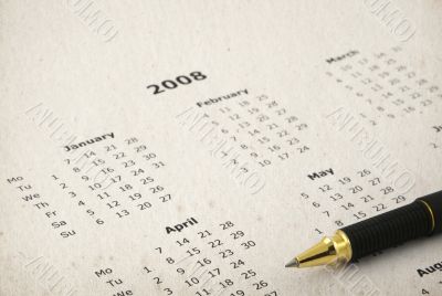 dirty yearly calendar