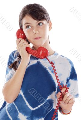 Girl on the phone