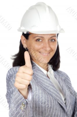Woman whit thumb up