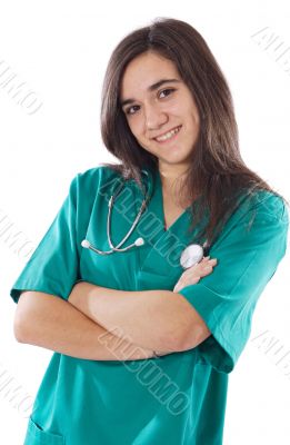 girl doctor with a stethoscope