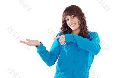 Girl holding nothing