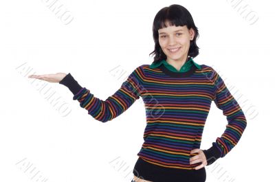 Girl holding nothing