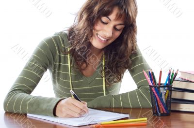 attractive girl student