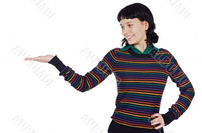 Girl holding nothing