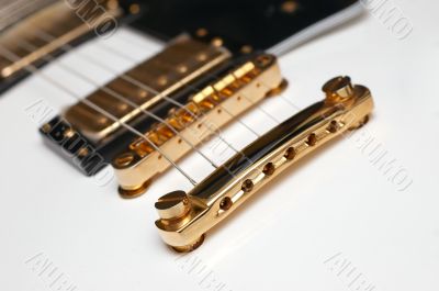 Electric guitar closeup