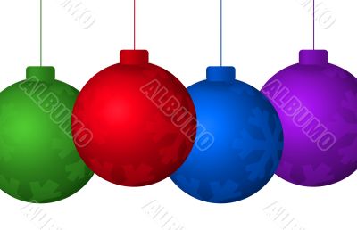 Colorful Christmas Ornaments