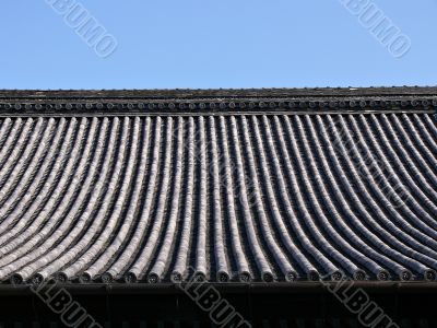 japanese temple roof background