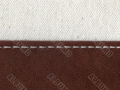  jointed by white thread