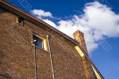 Roofs and clouds on sunset 6