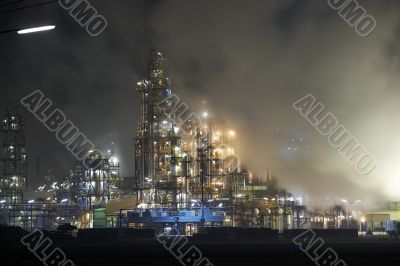 Huge factory fumes