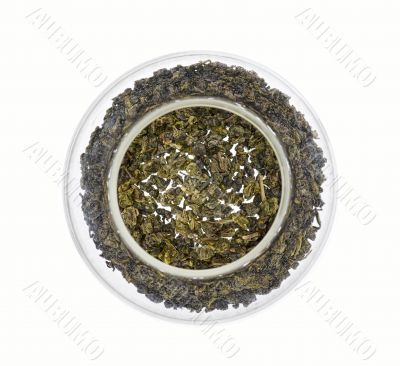 tea in the glass