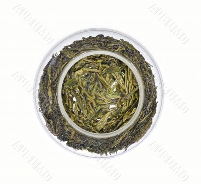 tea in the glass