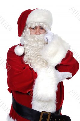 Santa Claus thoughtful