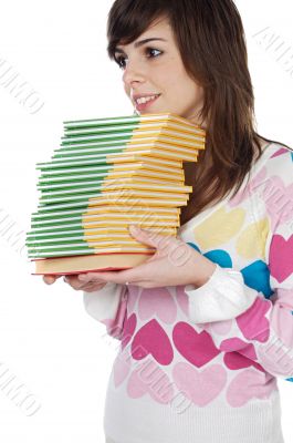 attractive girl student